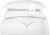 BOLL & BRANCH Signature Hemmed Duvet Set – Full/Queen, White – Luxury 100% Organic Cotton – 1 Duvet Cover, 2 Shams – Buttery Soft, Hidden Closures