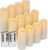 Enido 12 Pc Flameless LED Candles with Remote & Timer, Outdoor Waterproof, Flickering Electric Warm Lights for Cozy Home & Holiday Romantic Decor, Battery Operated for Party(D 2.2” x H 4”/5”/6”