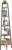 Yoobure Corner Shelf, 5-Tier Corner Bookshelf with Metal Frame & Wood Ladder Shelves – Display Shelf & Tall Bookcase, Plant Stand for Home Decor – Bedroom, Living Room, Office