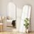 Mirror Full Length, Upgraded Body Wall Mirrors with Shatter-Proof Glass, Floor Standing, Hanging or Leaning, Tall Mirror with Stand Aluminum Alloy Frame for Bedroom Cloakroom