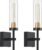 Wireless Wall Sconces with Remote Control, Battery Operated Wall Sconce Set of 2, Black & Gold Rechargeable Dimmable Wall Light for Bedroom Living room Bathroom Hallway Entryway Stairwell, 3000K