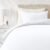 Amazon Basics Lightweight Microfiber 2-Piece Duvet Cover Set with Zipper Closure, Twin/Twin XL, Bright White, Solid – Pack of 4