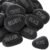 12PCS DIY Rocks for Engraved Inspirational Polished Garden Stones, Natural Encouragement Personalized Healing Decor River Stone – Unique Gift for Friends Arts Crafts (12 Different Words) (Black)
