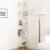 Yoobure Corner Shelf Stand, 5-Tier Bookshelf, 65″ Tall Shelves for Bedroom, Living Room, Narrow Display Shelf Bookcase, White Book Shelf with Display Shelves for Office