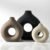 Ceramic Vase Home Table Decor – Flower Vases Set of 3 Small Living Room Centerpiece Decorations for Shelf Bedroom Office Kitchen Dining Desk Modern Aesthetic Farmhouse Decorative (Classic)