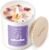 AOOVOO Lavender Scented Candles for Women – Aromatherapy Candle with Crystals Inside, 10oz Soy Candles for Home Scented, Birthday Gifts Valentines Day Candle for Women Mom