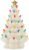 Lenox Figurine, Treasured Traditions Ivory Light-Up Ceramic Christmas Tree Figurine, Christmas Decorations, Holiday Winter Decor Indoor (Ivory, 1 Piece, 8.82-Inch Height) 3 AAA Batteries Not Included