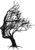 Fiwochic Tree of Life Metal Black Wall Art 11.81 Inch Abstract Woman Face Shape Wall Decor Silhouette Tree Sculpture Home Decoration for Bedroom Living Room Office Room(Face 1)
