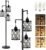 ROTTOGOON Dimmable Farmhouse Floor Lamp, Industrial Floor Lamp for Living Room with 3 X 6W LED Bulbs, 3 Light Rustic Standing Tall Lamp for Bedroom, Office, 68″