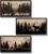 WELMECO Cabin Decor Bear Moose Deer Wall Art Rustic Home Decor Woodland Farmhouse Living Room Bedroom Bathroom Decor Forest Animal Picture, Black Framed 8x16inchx3 Pieces,Brown
