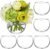 6 Pack Clear Round Glass Vases, 4.7” W x 3.5” H, Bubble Bowl Flower Vase for Table Centerpieces, Candle Holders for Wedding Event Home Decor