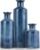 Mowtanco Blue Ceramic Vase Set of 3 Small Vases, Modern Farmhouse for Home Decor Bottles, Rustic Terracotta Vase Decorative Vases for Table,Fireplaces Decor, Bookshelf, Living Room