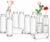 Lyellfe Set of 12 Glass Bud Vase, Clear Vases for Flowers, Small Vintage Floral Vase in Bulk for Centerpieces, Office, Dinning Table, Wedding Reception