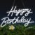 Happy Birthday Neon Sign for Wall Decor, LED Happy Birthday Light Up Sign, USB Powered Dimmable Neon Light for Birthday Party Decorations Backdrop, White