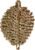 Rattan Wall Decor Handmade Woven Table Place Mats Leaf Shape (leaves)