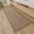 RESARE Waffle Bathroom Runner Rugs, Super Absorbent Bath Mat Non Slip Washable Quick Dry, Upgraded Ultra Soft Boho Bath Rugs with Tassels for Hallway Bedroom Laundry Room, 2’x6′(24″x72″), Brown