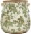 Nearly Natural 10in. Indoor Tuscan Ceramic Green Scroll Decorative Vase