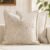 MIULEE Decorative Throw Pillow Covers for Couch Bed Livingroom 18×18 Inch Set of 2 Beige Boho Accent Throw Pllows Broadside Striped Patchwork Soft Corduroy Pillowcases