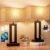 Seealle Bedroom Lamps for Night Stands – Touch Control, 3 Way Dimmable, USB C+A Charging, LED Bulbs, Easy Assembly