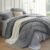 Bedsure Queen Comforter Set – 7 Pieces Reversible Grey Bedding, GentleSoft™ Queen Size Bed Set Gift for Family, Bed in a Bag with Warm Down Alternative Comforter, Sheets, Pillowcases & Shams