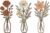 3 Piece Metal Flower Wall Art for Bedroom Living Room Rustic Farmhouse Floral Wall Decor for Bathroom Dining Room Boho Home Decorations Modern Minimalism Walls Hanging Sculptures