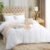 Utopia Bedding Duvet Cover Set with Pillowcases – 3 Pieces Bedding Duvet Cover with Zipper Closure – 1 Duvet Cover with 2 Pillowcases – Soft Brushed Microfiber (Queen, White)