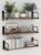 EALLRINEC Floating Shelves – 24 Inch Wall Mounted Set of 3 Rustic Wood Shelves for Wall Decor and Living Room Storage (Brown)