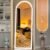 Hasipu 75″ x 28″ Led Mirror Full Length, Arch Mirror Full Length with Lights, Floor Full Body Glass with Stand,Tempered Glass,Shatter-Proof, Dimming & 3 Color for Bedroom Cloakroom-UL