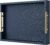 Navy Blue Faux Leather Serving Coffee Tray with Gold Handles,Rectangle Decorative Trays for Home Decor Large Ottoman Tray for Living Room