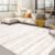 Nakagishi Area Rug Living Room Rugs: 5×7 Washable Boho Large Neutral Farmhouse Soft Moroccan Stain Resistant Indoor Carpet for Bedroom Nursery Kids Playroom Office Dining Room Home House Decor- Brown
