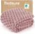 Bedsure Pink Throw Blanket for Couch – 350GSM Soft Cozy Throw Blankets for Bed Home Room Decor, GentleSoft Cute Fleece Birthday Gifts for Women Girls, 50×60 Inches