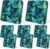 pickyNproud 8Pcs Patio Cushion Covers Stretch Outdoor Couch Cushions Slipcovers Replacement Washable Furniture Protector with Elastic Bottom Sofa Chair Seat Cover, Palm Leaves